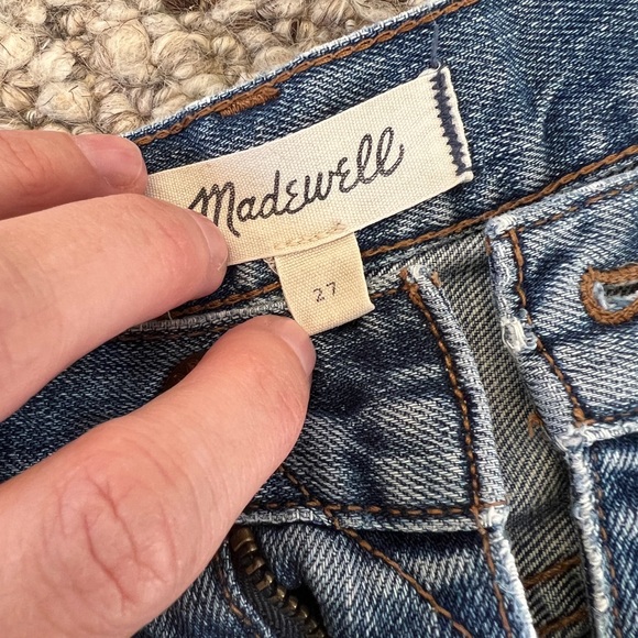 Madewell Distressed Cut Off Jean Shorts - Size 27 - Picture 3 of 5
